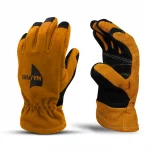 Majestic Safety MFA 82 Structural Firefighting Gloves – Gauntlet are heat- and cut-resistant gloves designed for structural firefighting, featuring reinforced palms, extended gauntlet cuffs, and flexible, durable materials for maximum hand protection and dexterity.
