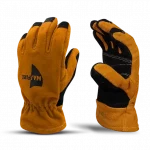 MajFire MFA82 Structural Firefighting Gloves – Gauntlet, built for rugged performance with durable heat-resistant leather, reinforced protection, and extended gauntlet cuffs for maximum firefighter safety and comfort.