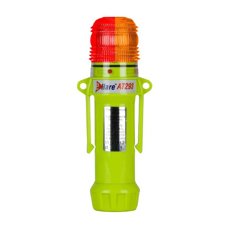 Eflare™ AT293 Safety Beacon in red and amber, offering dual-color flashing for versatile safety applications.