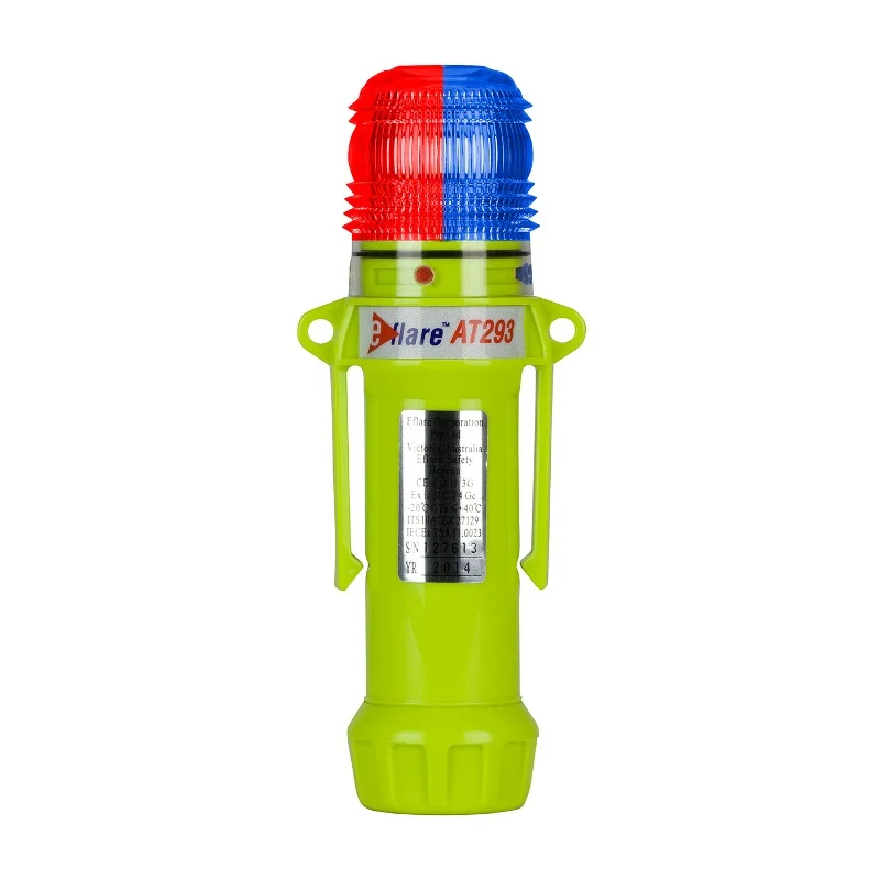 Eflare™ AT293 Safety Beacon in red and blue, providing clear emergency and law enforcement signaling.