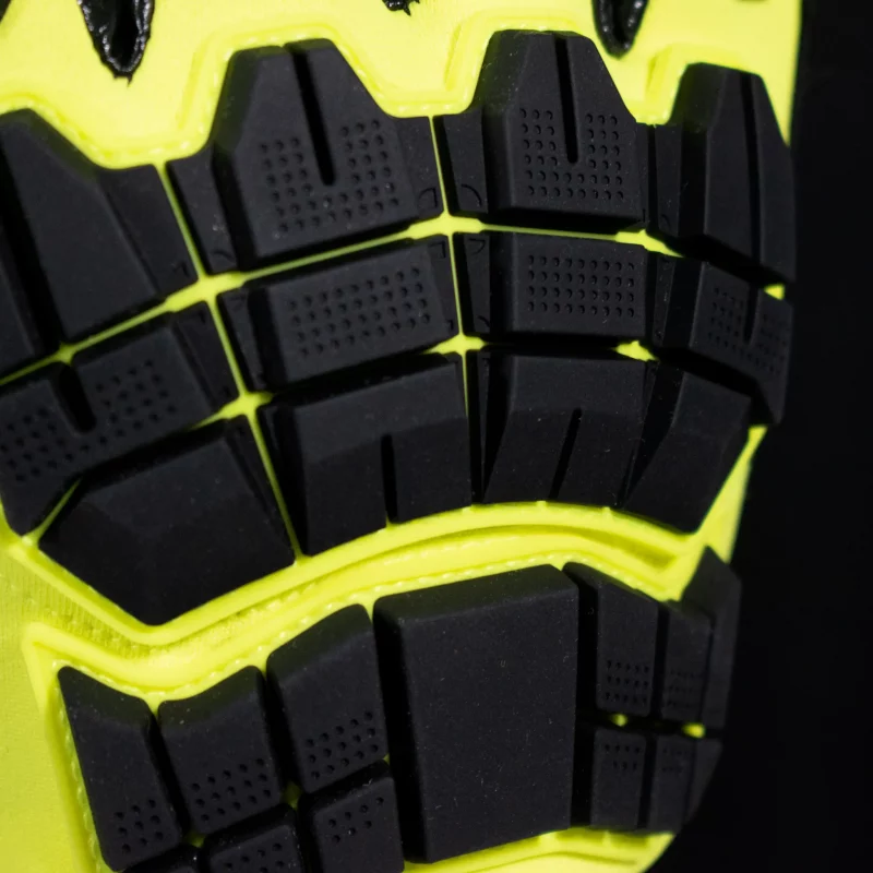 Close-up of the back side of a single Majestic Safety MFA15B glove featuring reinforced stitching and padded knuckles for added durability and protection.