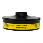 Sundström® SR 532 OV/SD/CL/HC/HF Cartridge — versatile respiratory filter cartridge offering protection against organic vapors, sulfur dioxide, chlorine, hydrocarbons, and hydrogen fluoride gases.