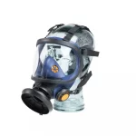 Sundström® SR 200 Full Face Mask with glass visor — durable silicone full-face respirator designed for maximum protection and clear visibility in hazardous environments.