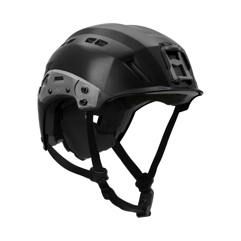 Team Wendy® SAR™ Backcountry Helmet in black with advanced impact protection and modular accessory compatibility for rescue missions.