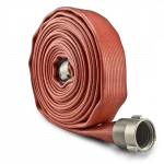 Red variant of BullDog™ Red Chief®/Yellow Chief Firefighting Hose, a heavy-duty, high-strength hose designed for reliable performance in demanding firefighting operations.