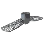 Ready Rack™ Air Flow Coat Hanger for Smart-Dry 6, designed to hold firefighter coats securely while enhancing airflow for efficient drying and odor reduction.