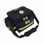 Lightning X LXMB25 black variant medium-sized first responder EMT bag designed for organized, quick-access storage of emergency medical supplies.