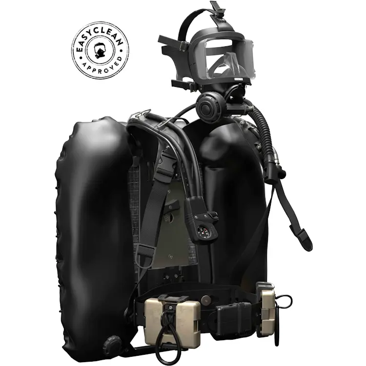 Interspiro™ Divator Pro for Cylinder Pack is a versatile and durable harness system designed to securely hold diving cylinders for professional underwater use.