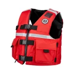 Mustang Survival® SAR Vest with SOLAS Reflective Tape designed for search and rescue operations, featuring high-visibility reflective elements, multiple pockets, and a secure, adjustable fit for professional use.