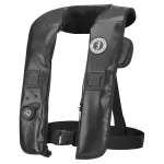 Mustang Survival® Heavy Duty Law Enforcement Hit Inflatable PFD designed for rigorous tactical water operations, featuring reinforced materials, adjustable harness, and automatic hydrostatic inflation for enhanced safety and durability.