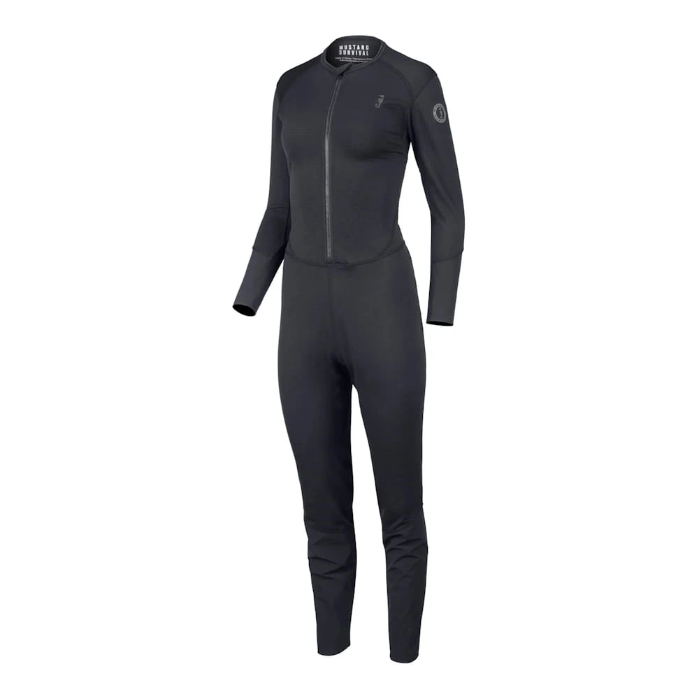 Mustang Survival® Women’s Kazan Dry Suit Liner designed specifically for women, providing thermal insulation and moisture-wicking comfort inside dry suits, featuring a tailored fit for enhanced mobility and extended wear.