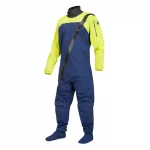 Mustang Survival® Men’s Hudson CCS Dry Suit in Mahi Yellow, featuring high-visibility waterproof fabric, durable construction, and an ergonomic design optimized for marine safety and mobility.