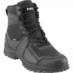 Single right-footed NRS Storm Boot, rugged waterproof boot featuring insulated liner, reinforced sole for traction, and durable construction designed for cold and wet outdoor conditions.
