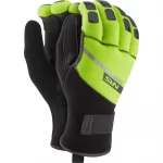 NRS Reactor Rescue Gloves, heavy-duty water rescue gloves designed with reinforced Kevlar® palms and fingers, durable neoprene construction, and secure wrist closure for maximum protection and grip in high-intensity environments.