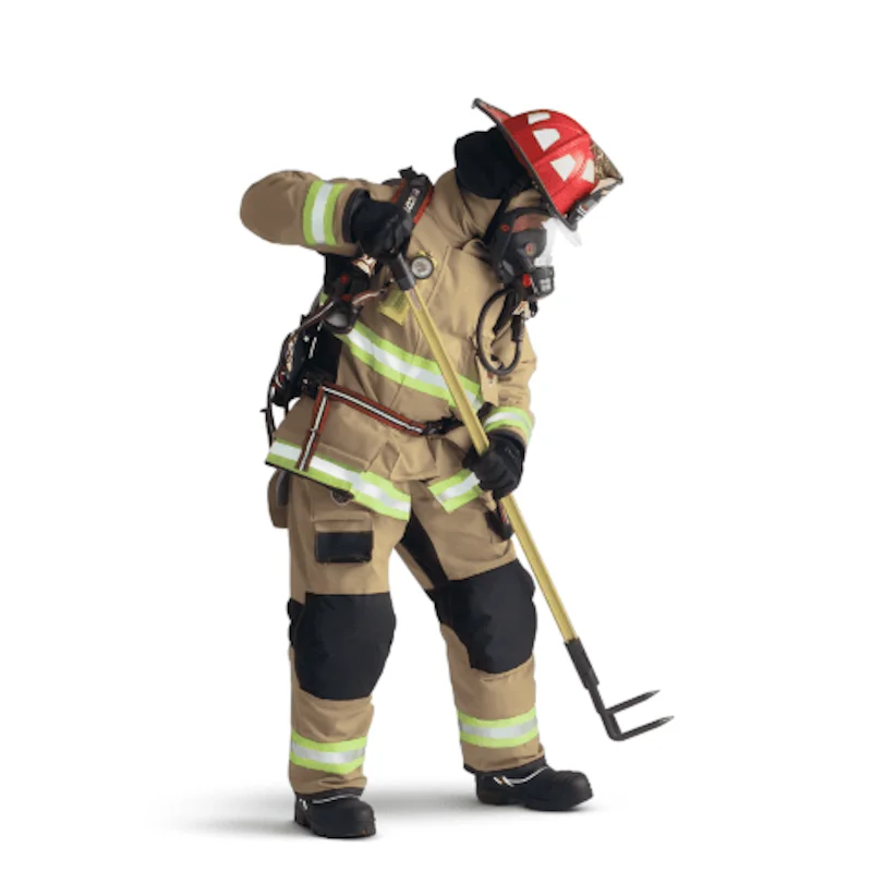 Fire-Dex AeroFlex Turnouts firefighter PPE features lightweight, flexible turnout gear with advanced thermal protection for comfort and mobility in firefighting emergencies.