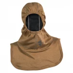 Majestic Safety HALO NB Tan Particulate Hood offers lightweight, flame-resistant head and neck protection with breathable fabric designed to shield firefighters from particulates and heat exposure.