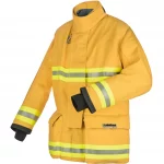 Lakeland® A10 Turnout Coat, built with flame-resistant materials, reinforced elbows, and moisture barriers to deliver reliable protection and comfort for firefighters during emergency response.