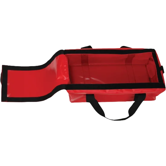 R&B Fabrications 442RD Hydrant Bag shown open, durable firefighting equipment bag designed for organizing, storing, and transporting hydrant tools and accessories.