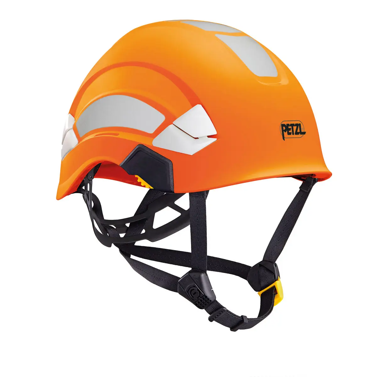 Petzl® VERTEX® Hi-Viz Canada Version Helmet in bright orange with adjustable ventilation and durable shell designed for high-visibility safety in industrial and climbing environments.