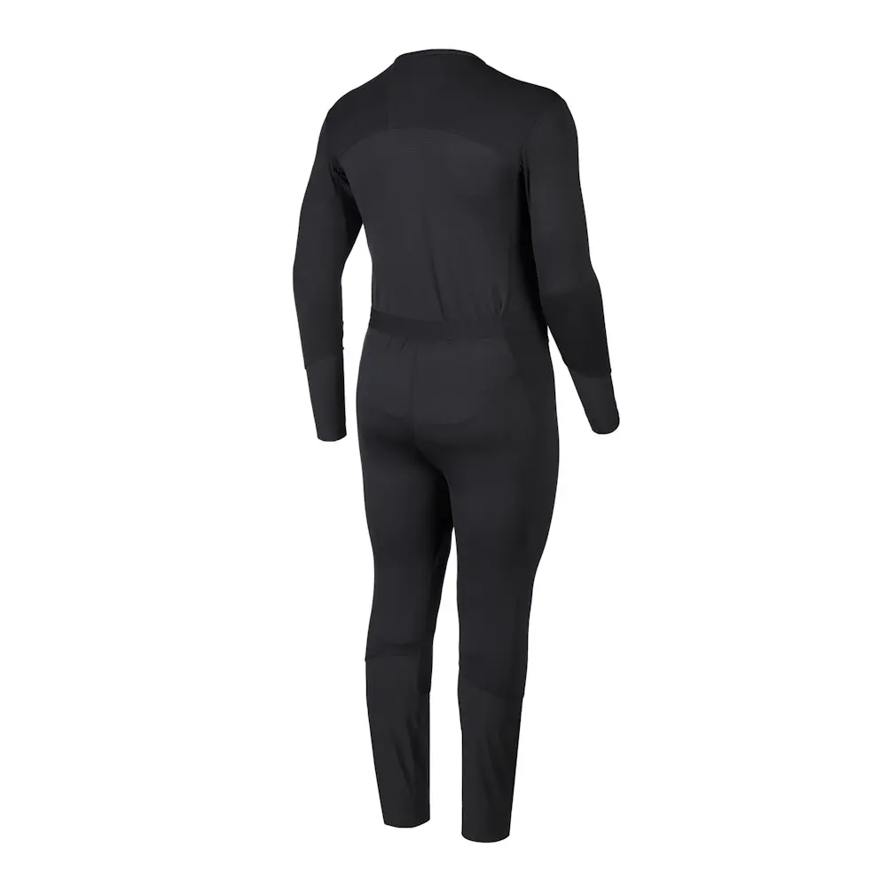 Back-side view of Mustang Survival® Men’s Kazan Dry Suit Liner highlighting ergonomic seam construction and fitted silhouette for effective insulation.