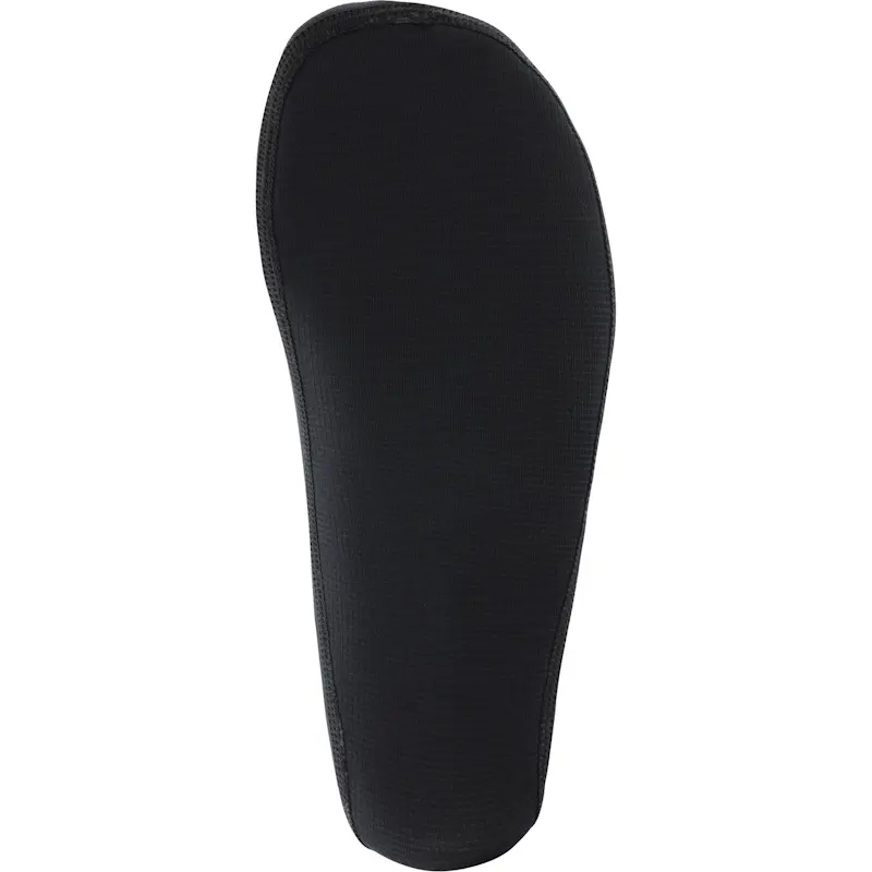 Bottom sole under view of a single NRS HydroSkin 0.5 Wetsock for the left foot, displaying the textured grip pattern for traction inside footwear.