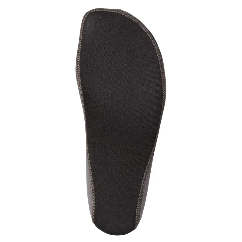 Under view of a single NRS Wetsock, displaying the textured sole area designed for grip inside footwear.