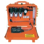 Air Systems® 100 CFM Breather-Box® filtration system with dual CO and O₂ monitoring capabilities and 4 couplings, ensuring safe and efficient compressed air quality control in industrial environments.