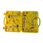 The Complete Shutgun Case (7 Piece) includes a full set of specialized fire sprinkler shutoff tools housed in a durable, organized carrying case for efficient water flow control during emergency response.