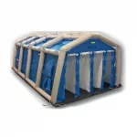 The FSI® DAT4070S Mass Casualty Decontamination Shower is a high-capacity, portable system designed for rapid decontamination of large groups in emergency and hazardous material response scenarios.