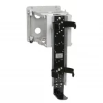 Ziamatic™ QUIC-SWING SCBA Bracket designed for quick and secure mounting of self-contained breathing apparatus (SCBA), featuring heavy-duty steel construction and easy-swing mechanism for fast access.