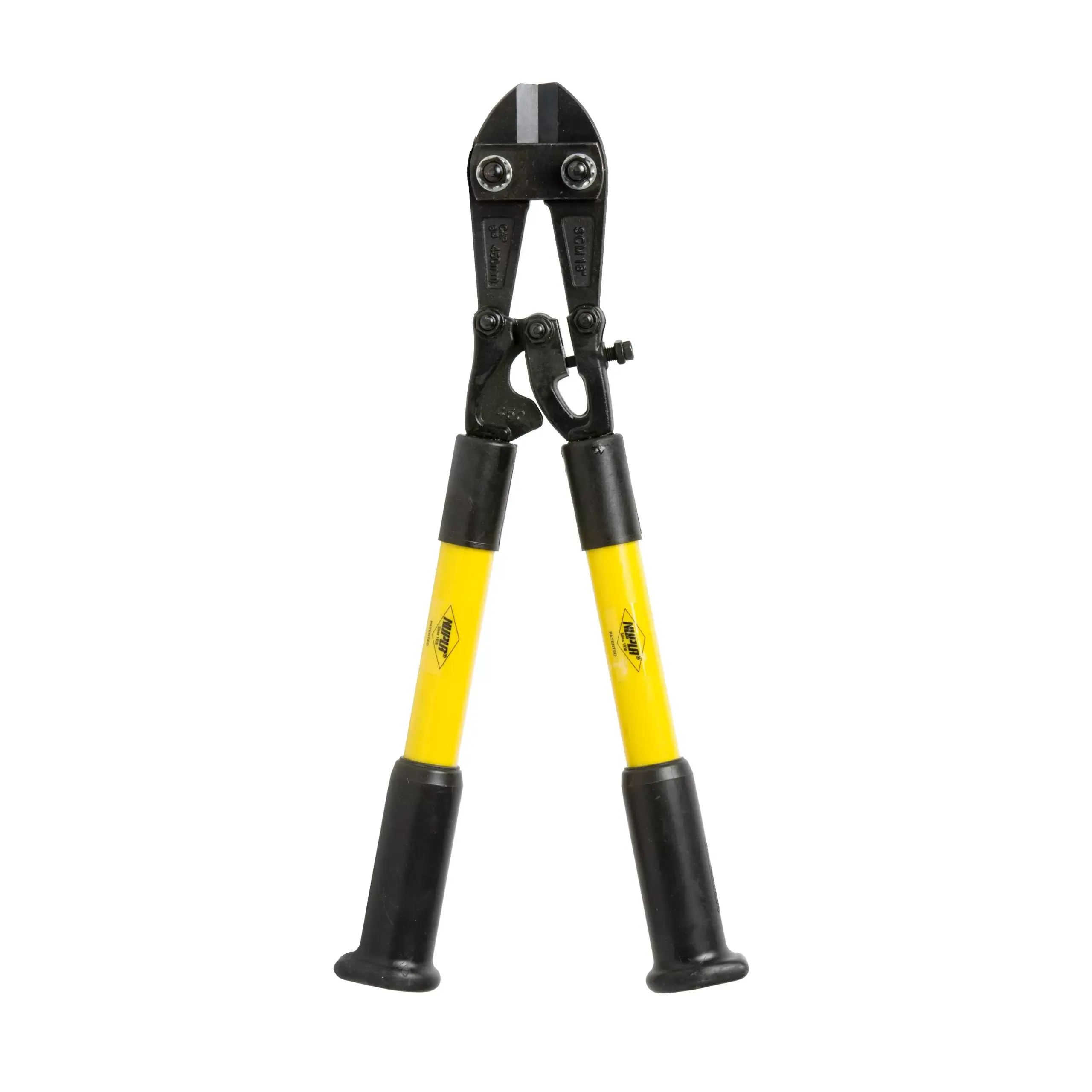 Ziamatic™ Heavy-Duty Bolt Cutters engineered for cutting thick bolts, chains, and metal rods with reinforced jaws and comfortable grips.