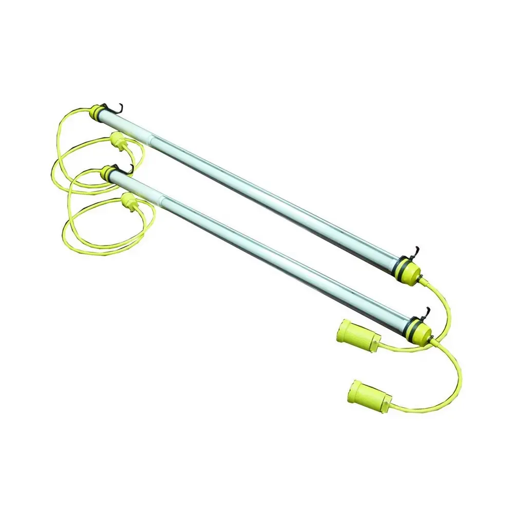 Close-up of two LED light strips included in the FSI® DAT1010S-SYS First Responder Decon Shower System Package, highlighting their bright, energy-efficient design for enhanced visibility and safety during low-light decontamination operations.