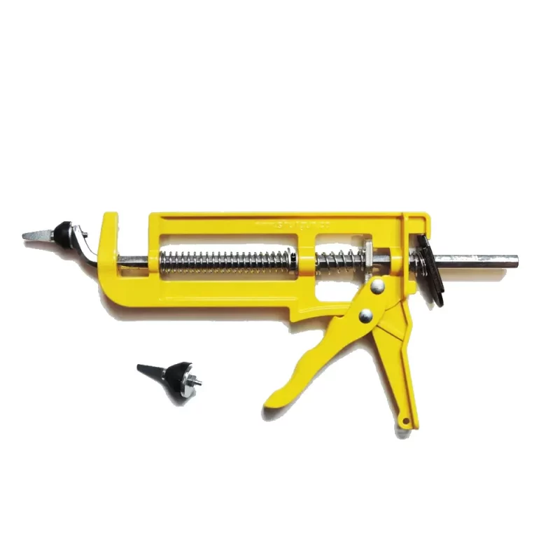 Side profile of the Shutgun tool highlighting its compact design, comfortable grip, and trigger-operated valve for efficient control of sprinkler water flow in fire emergency scenarios.