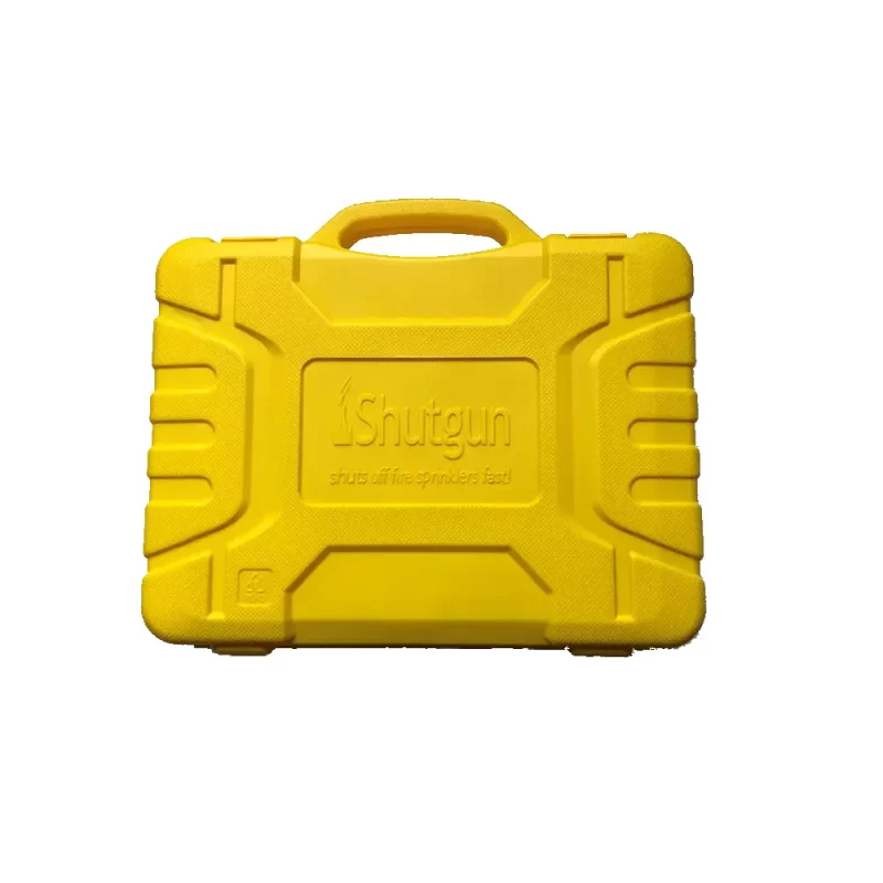 Closed carrying case for the 5-Piece Shutgun Kit, featuring a durable, compact design with secure latches for organized storage and easy transport of all shutoff tools.
