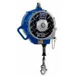 3M™ DBI-SALA® Sealed-Blok™ Self-Retracting Lifeline with retrieval bracket, featuring 130 ft of fall protection cable and sealed housing for durable safety in confined space and industrial environments.