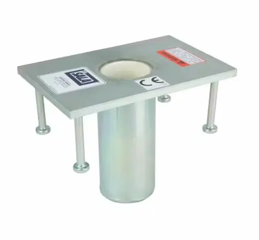 3M™ DBI-SALA® Advanced™ Confined Space Permanent Flush Floor Mount Sleeve Davit Mast Base – robust, corrosion-resistant davit mast base designed for permanent flush floor mounting, ensuring secure support in confined space rescue and fall protection.