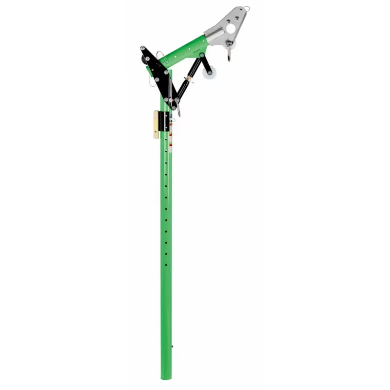 3M™ DBI-SALA® Advanced™ One-Piece Adjustable Offset Davit Mast – 90 in to 100 in offers adjustable length and offset for versatile positioning in confined space entry and rescue hoist systems.