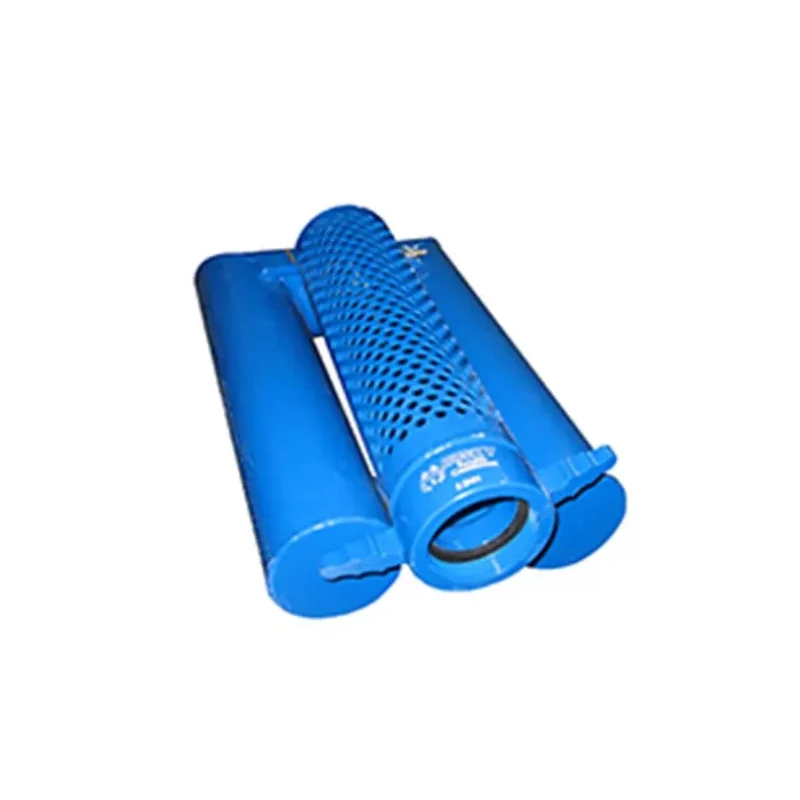 Top left side view of a Husky® Floating Strainer, showcasing its buoyant frame and mesh filtering surface designed for debris-free water intake in firefighting and pumping applications.