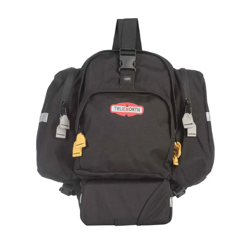 Black True North Gear Spitfire™ Pack featuring durable construction, multiple organized compartments, and ergonomic design for quick access and reliable performance in wildland firefighting and emergency situations.