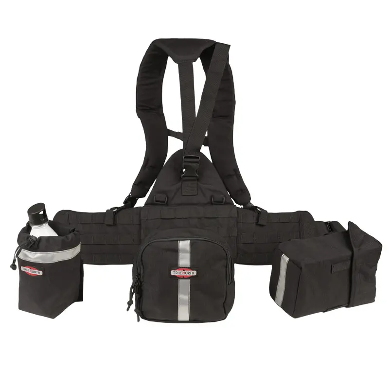 Front view of the True North Gear Spyder™ Gear Pack, highlighting its durable construction, multiple storage compartments, and ergonomic design for reliable use in wildland firefighting and emergency scenarios.