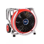 Tempest MH236 NEO Water-Driven Fan operating outdoors, delivering 28,870 CFM airflow in open-air conditions.