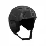 Front right side view of Team Wendy® M-216™ Ski Helmet in MultiCam® black/gray, showcasing tactical-inspired style and durable shell for alpine protection.