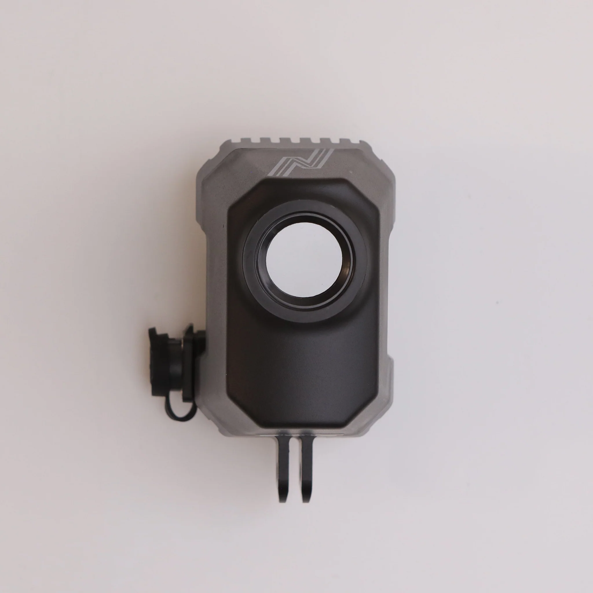 NightRide Trailblazer Grille Mountable thermal camera with Ethernet connection, designed for secure vehicle grille installation and high-speed data transmission.