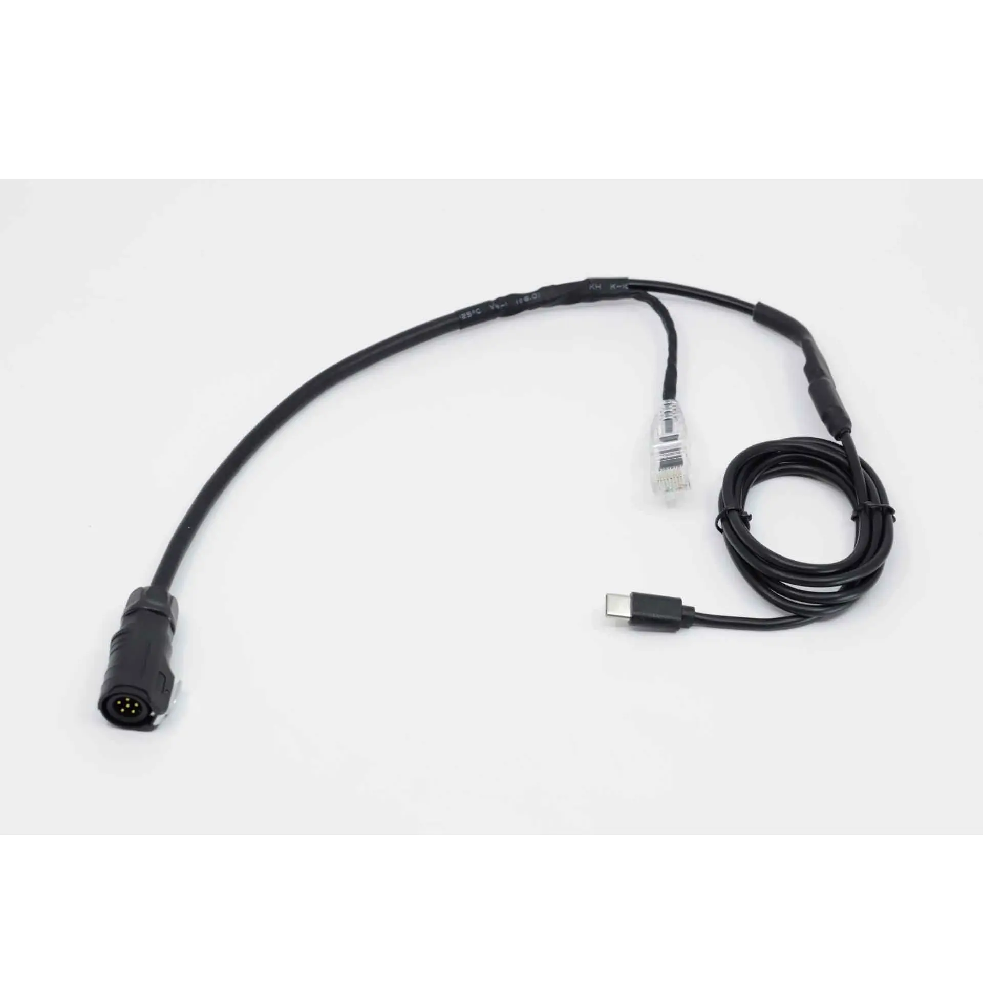 NightRide 360/Trailblazer Portable Battery Cable with Ethernet and 6-pin connector for powering thermal imaging devices.
