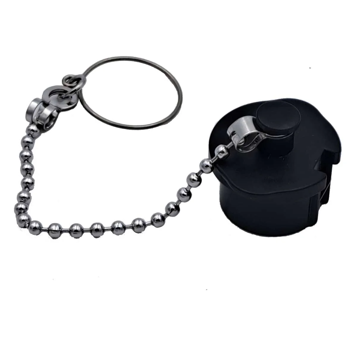 Close-up of a NightRide Power Cable Protective Cap designed to shield power connectors from dust and moisture.