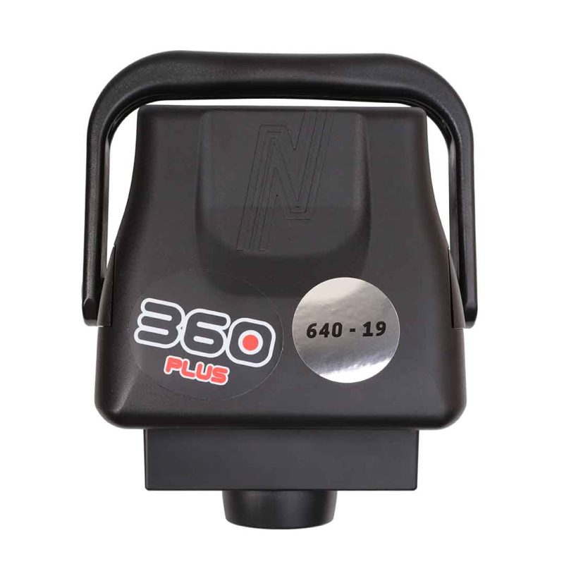 Top view of NightRide 360 Plus HighRes Thermal Camera with 19mm lens and 640 x 512 resolution showing compact housing design.