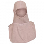 MajFire PRO-X2-23 PBI Hood in tan PBI fabric, flame-resistant protective firefighting hood designed for thermal protection and structural fire service use in high-heat environments.