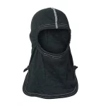 MajFire PRO-X1 CX6 Hood shown in black flame-resistant fabric with contrast stitching, featuring a full-coverage design for reliable thermal protection, comfort, and a secure fit.