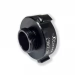Kochek black aluminum 37R rigid rocker lug 2.5 NH female by 1.5 NH male coupling adapter.