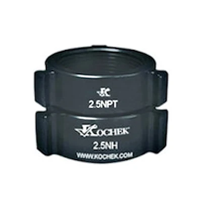 Kochek black aluminum 53R swivel rocker lug 2.5 NH female by 2.5 NPT rigid rocker lug female coupling adapter.